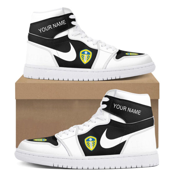 Tubopro Leeds United AJ1 High Sneakers Shoes For Men And Women - Image 2