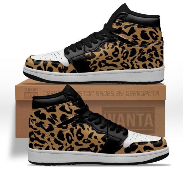 Tubopro Leopard Skin AJ1 High Sneakers Shoes For Men And Women - Image 2
