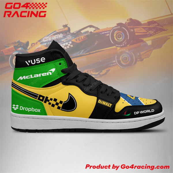 Tubopro Lewis Hamlton V6  Scuderia Ferrari AJ1 High Sneakers Shoes For Men And Women - Image 3