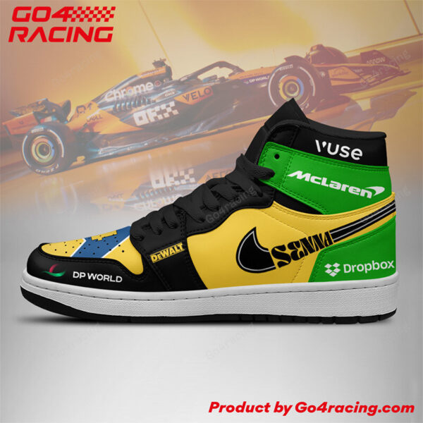 Tubopro Lewis Hamlton V6  Scuderia Ferrari AJ1 High Sneakers Shoes For Men And Women - Image 2