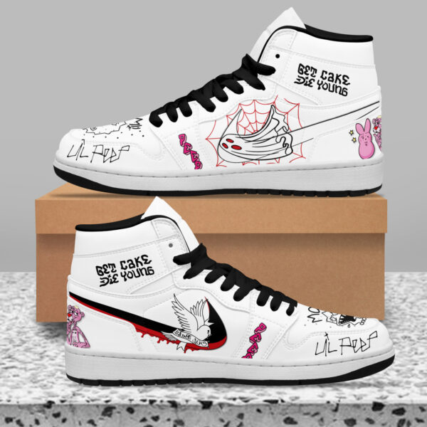 Tubopro Lil Peep AJ1 High Sneakers Shoes For Men And Women - Image 2
