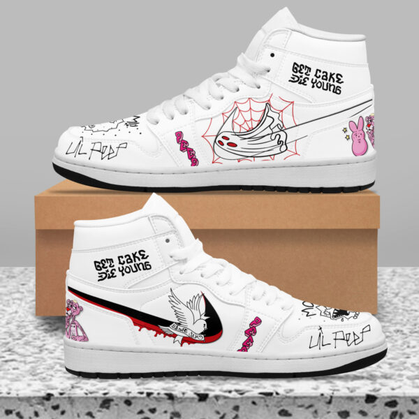 Tubopro Lil Peep AJ1 High Sneakers Shoes For Men And Women - Image 2