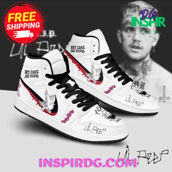 Tubopro Lil Peep AJ1 High Sneakers Shoes For Men And Women - Image 2