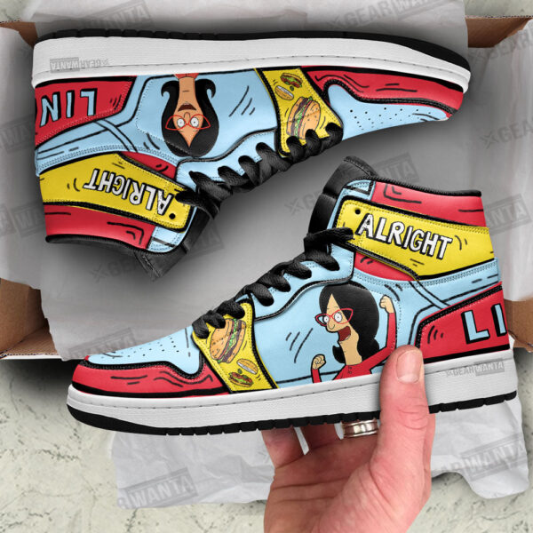 Tubopro Linda Bobs Burger AJ1 High Sneakers Shoes For Men And Women - Image 2