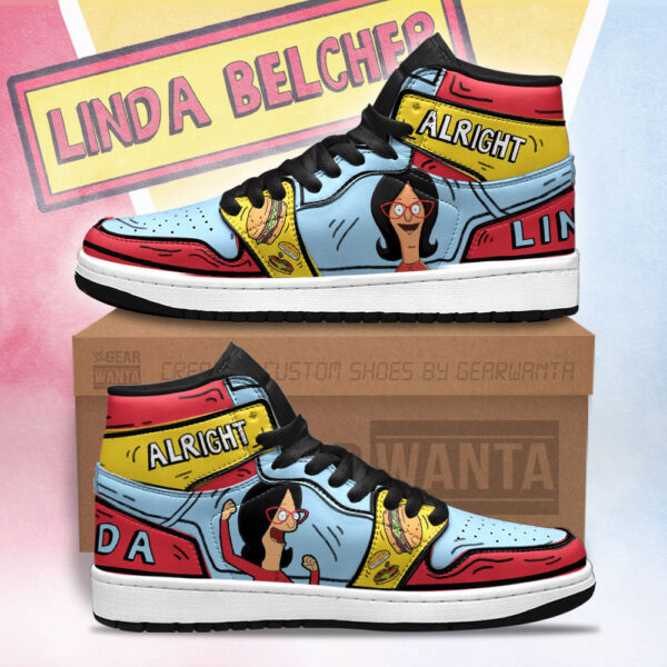 Tubopro Linda Bobs Burger AJ1 High Sneakers Shoes For Men And Women
