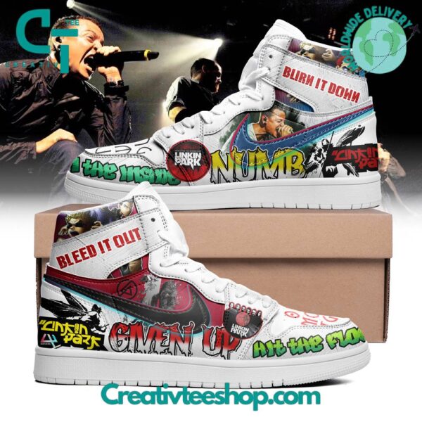 Tubopro Linkin Park Burn It Down AJ1 High Sneakers Shoes For Men And Women