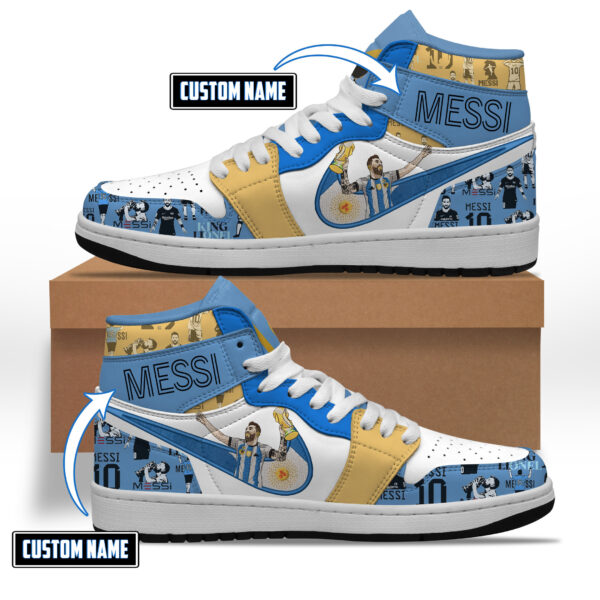Tubopro Lionel Messi AJ1 High Sneakers Shoes For Men And Women