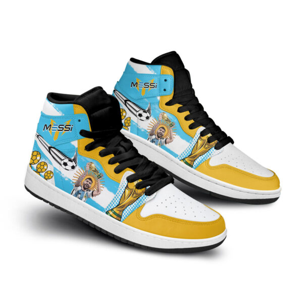 Tubopro Lionel Messi AJ1 High Sneakers Shoes For Men And Women - Image 2
