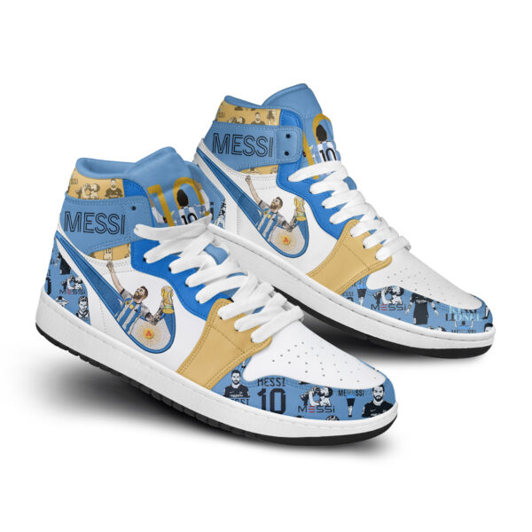 Tubopro Lionel Messi AJ1 High Sneakers Shoes For Men And Women - Image 3
