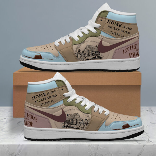 Tubopro Little House on the Prairie AJ1 High Sneakers Shoes For Men And Women