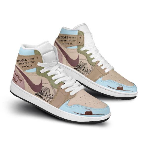 Tubopro Little House on the Prairie AJ1 High Sneakers Shoes For Men And Women - Image 3