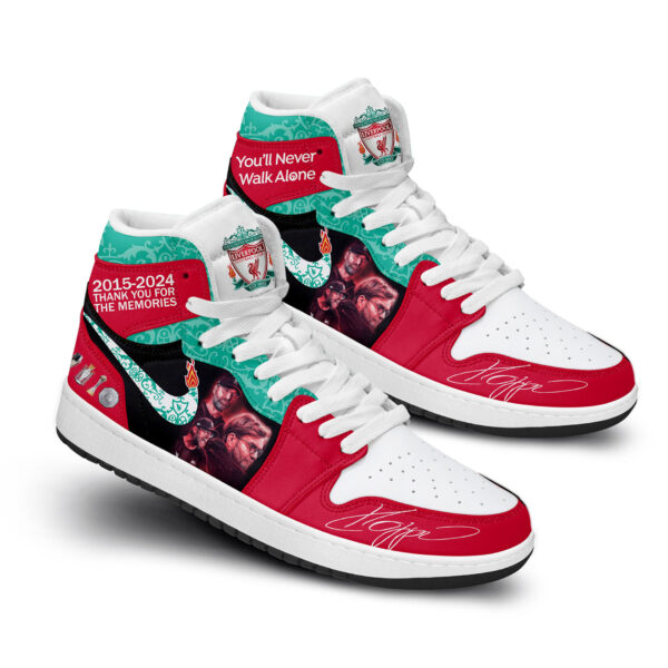 Tubopro Liverpool Jurgen Klopp AJ1 High Sneakers Shoes For Men And Women - Image 2