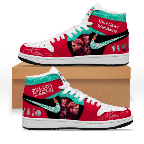 Tubopro Liverpool Jurgen Klopp AJ1 High Sneakers Shoes For Men And Women