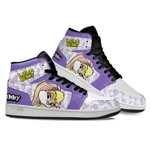 Tubopro Lola Bunny AJ1 High Sneakers Shoes For Men And Women - Image 3