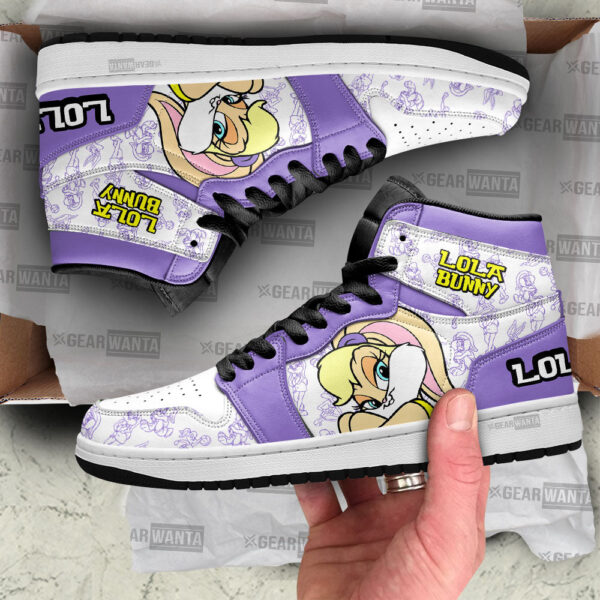 Tubopro Lola Bunny AJ1 High Sneakers Shoes For Men And Women - Image 2