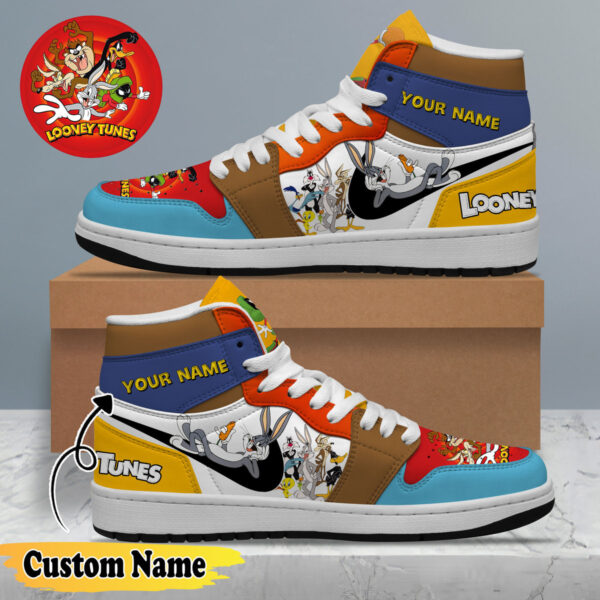Tubopro Looney Tunes AJ1 High Sneakers Shoes For Men And Women