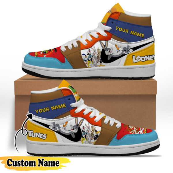 Tubopro Looney Tunes AJ1 High Sneakers Shoes For Men And Women - Image 3