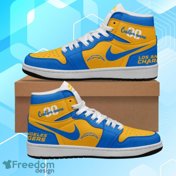 Tubopro Los Angeles Chargers AJ1 High Sneakers Shoes For Men And Women