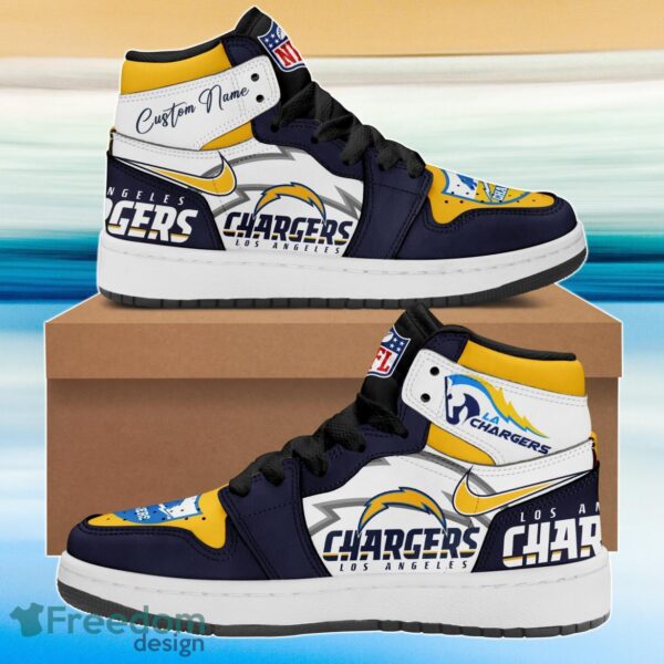 Tubopro Los Angeles Chargers AJ1 High Sneakers Shoes For Men And Women