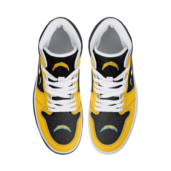 Tubopro Los Angeles Chargers AJ1 High Sneakers Shoes For Men And Women - Image 3