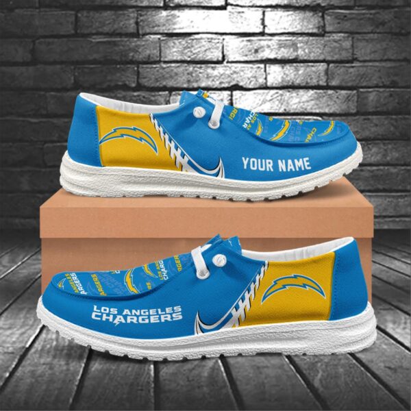 Tubopro Los Angeles Chargers Hey Dude Shoes For Men And Women - Image 5