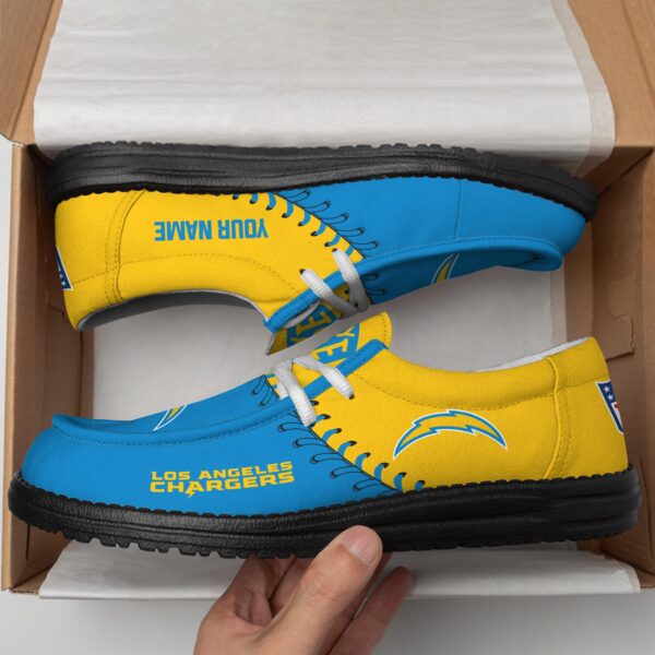 Tubopro Los Angeles Chargers Hey Dude Shoes For Men And Women - Image 4