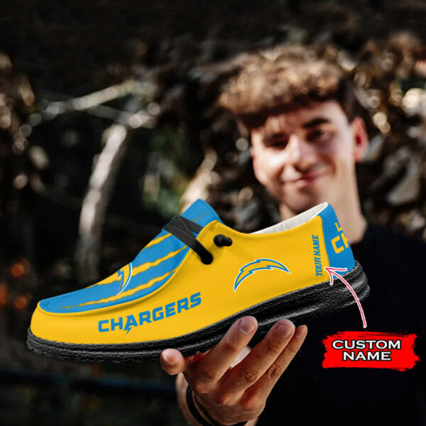 Tubopro Los Angeles Chargers Hey Dude Shoes For Men And Women - Image 4