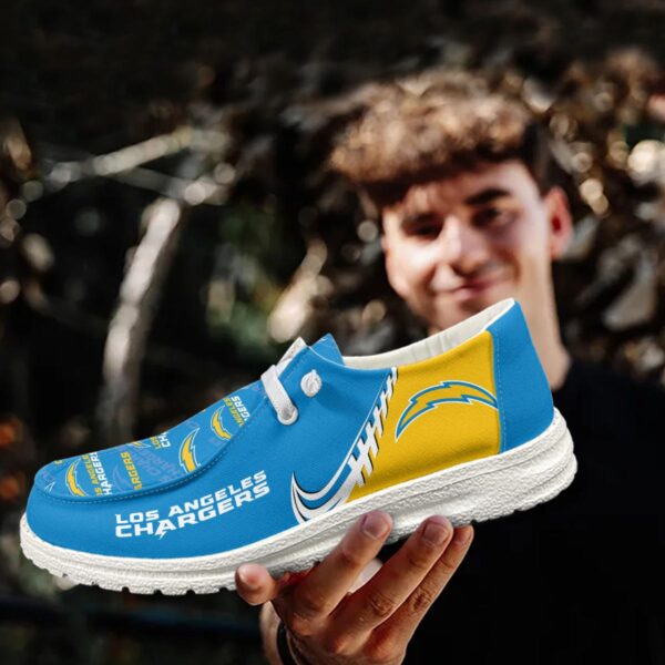Tubopro Los Angeles Chargers Hey Dude Shoes For Men And Women - Image 3