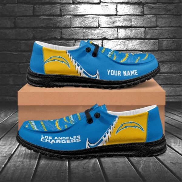 Tubopro Los Angeles Chargers Hey Dude Shoes For Men And Women - Image 6