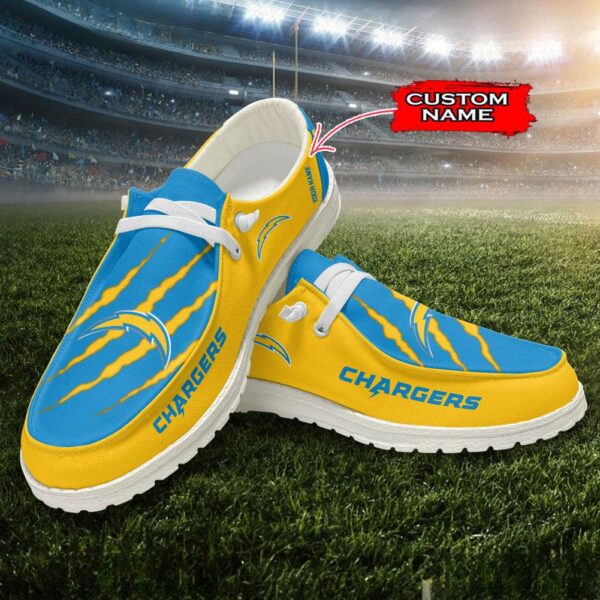 Tubopro Los Angeles Chargers Hey Dude Shoes For Men And Women - Image 2