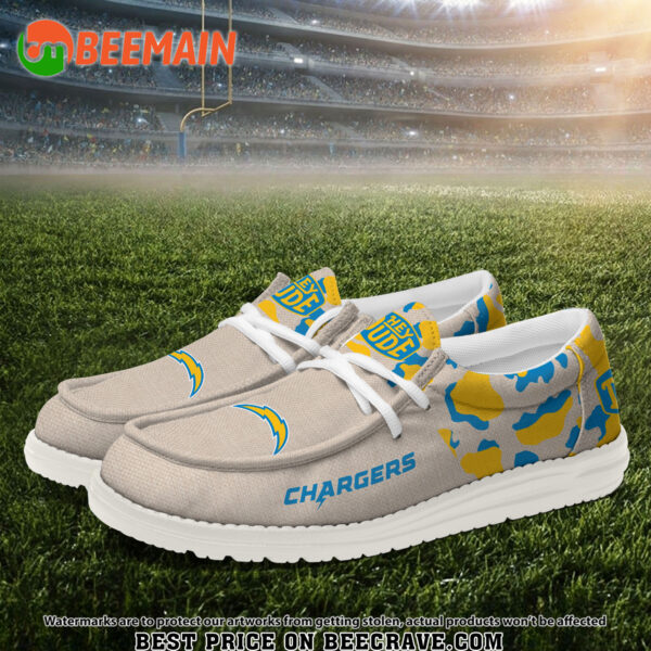 Tubopro Los Angeles Chargers Hey Dude Shoes For Men And Women - Image 2