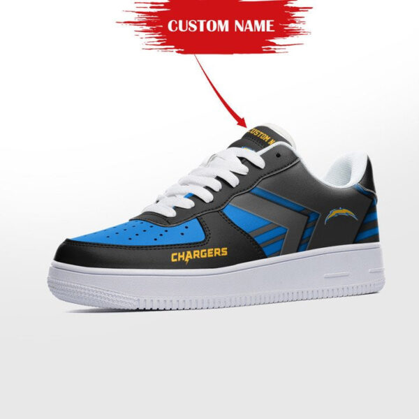Tubopro Los Angeles Chargers NFL Air Low-Top Sneakers Shoes For Men And Women - Image 3