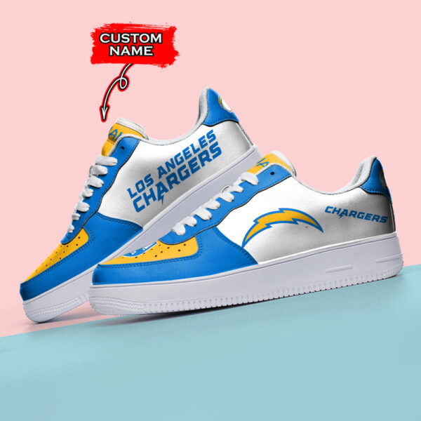 Tubopro Los Angeles Chargers NFL Air Low-Top Sneakers Shoes For Men And Women - Image 3