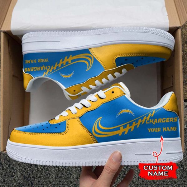 Tubopro Los Angeles Chargers NFL Air Low-Top Sneakers Shoes For Men And Women
