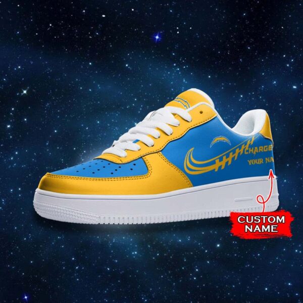Tubopro Los Angeles Chargers NFL Air Low-Top Sneakers Shoes For Men And Women - Image 2