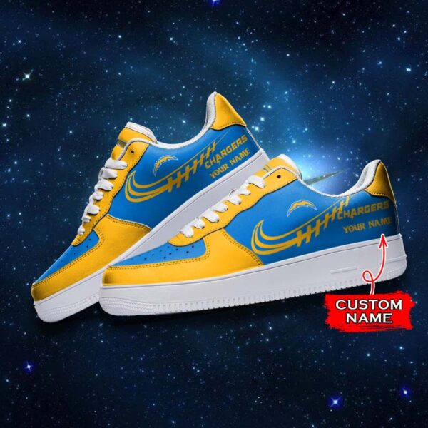 Tubopro Los Angeles Chargers NFL Air Low-Top Sneakers Shoes For Men And Women - Image 3