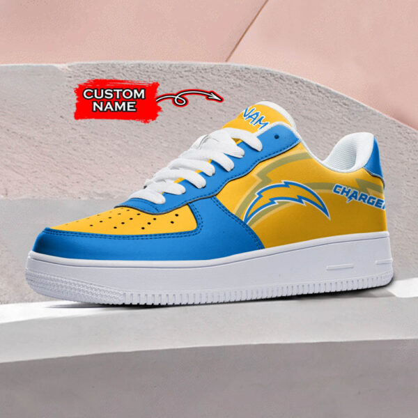 Tubopro Los Angeles Chargers NFL Air Low-Top Sneakers Shoes For Men And Women - Image 2