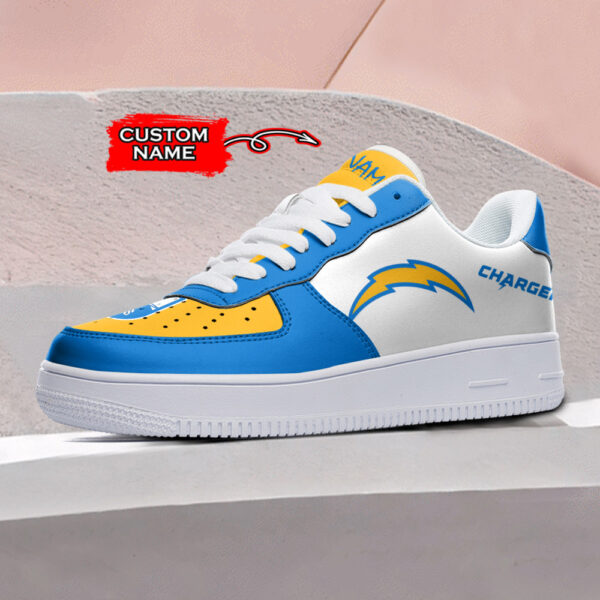 Tubopro Los Angeles Chargers NFL Air Low-Top Sneakers Shoes For Men And Women - Image 2