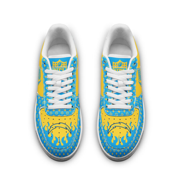 Tubopro Los Angeles Chargers NFL Air Low-Top Sneakers Shoes For Men And Women - Image 2