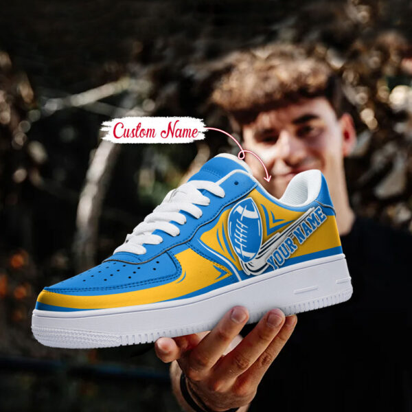 Tubopro Los Angeles Chargers NFL Air Low-Top Sneakers Shoes For Men And Women