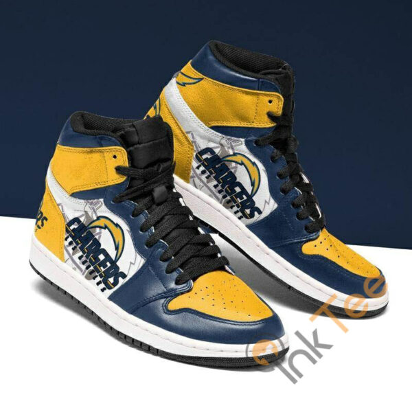 Tubopro Los Angeles Chargers NFL AJ1 High Sneakers Shoes For Men And Women