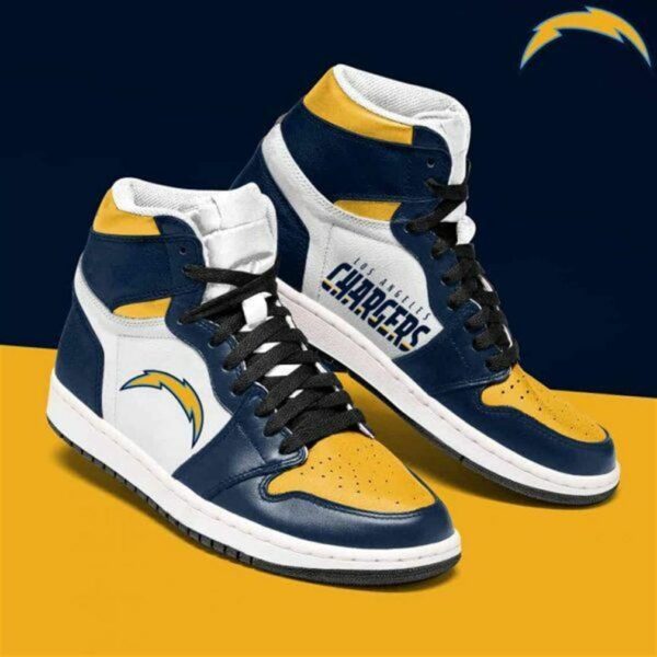 Tubopro Los Angeles Chargers NFL AJ1 High Sneakers Shoes For Men And Women