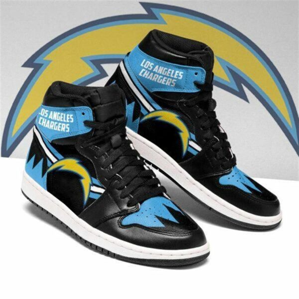 Tubopro Los Angeles Chargers NFL AJ1 High Sneakers Shoes For Men And Women