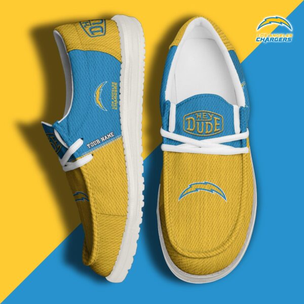 Tubopro Los Angeles Chargers Personalized Hey Dude Shoes For Men And Women