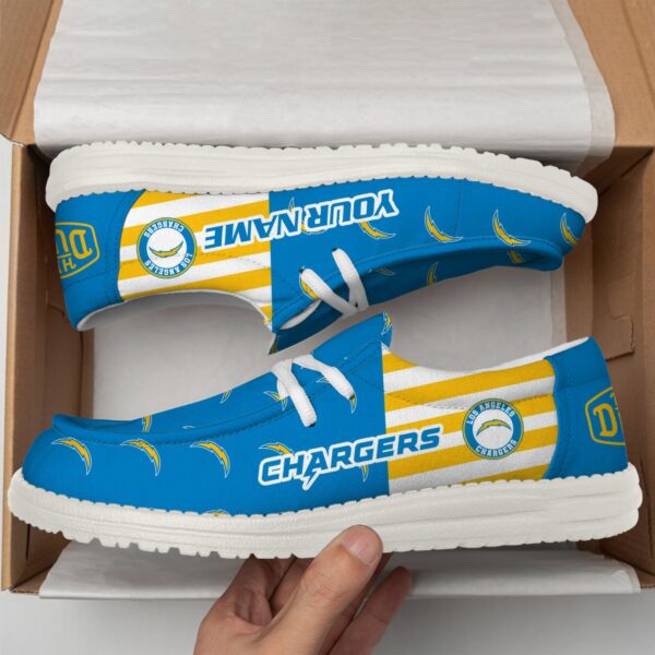 Tubopro Los Angeles Chargers Personalized Hey Dude Shoes For Men And Women