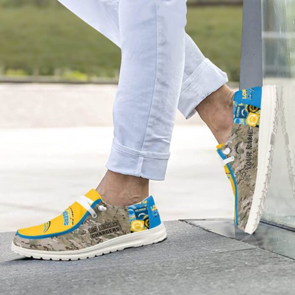 Tubopro Los Angeles Chargers Personalized Hey Dude Shoes For Men And Women - Image 4