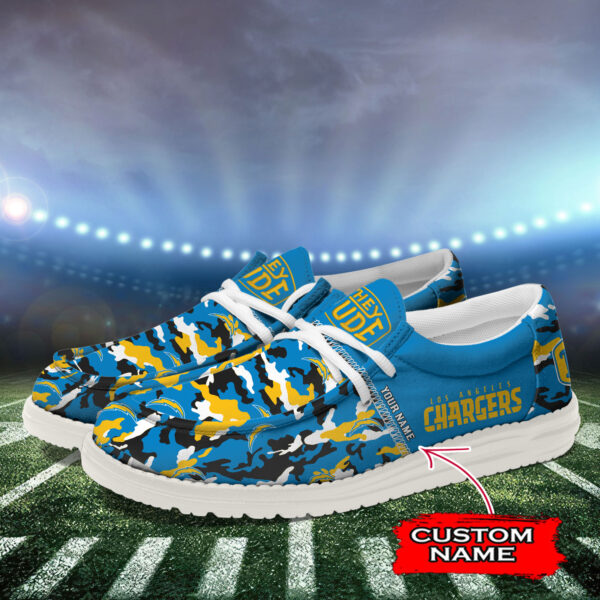 Tubopro Los Angeles Chargers Personalized Hey Dude Shoes For Men And Women - Image 3
