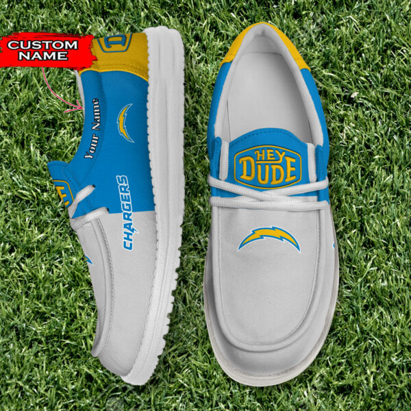 Tubopro Los Angeles Chargers Personalized Hey Dude Shoes For Men And Women