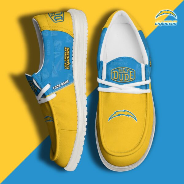 Tubopro Los Angeles Chargers Personalized Hey Dude Shoes For Men And Women