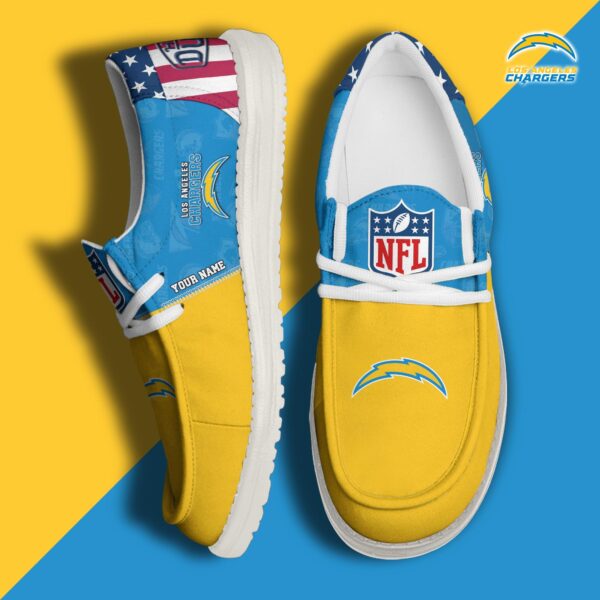 Tubopro Los Angeles Chargers Personalized Hey Dude Shoes For Men And Women